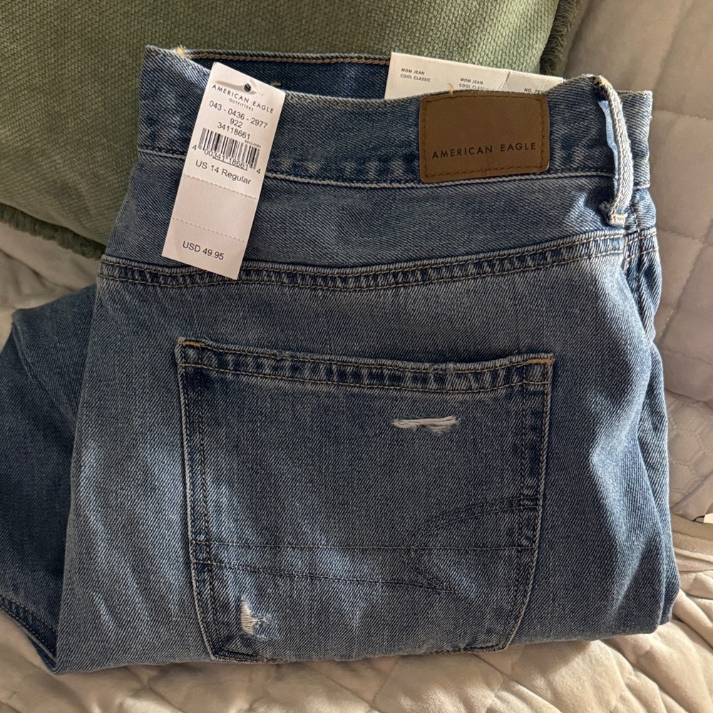 American Eagle Outfitters Woman’s Light Blue Mom Jeans